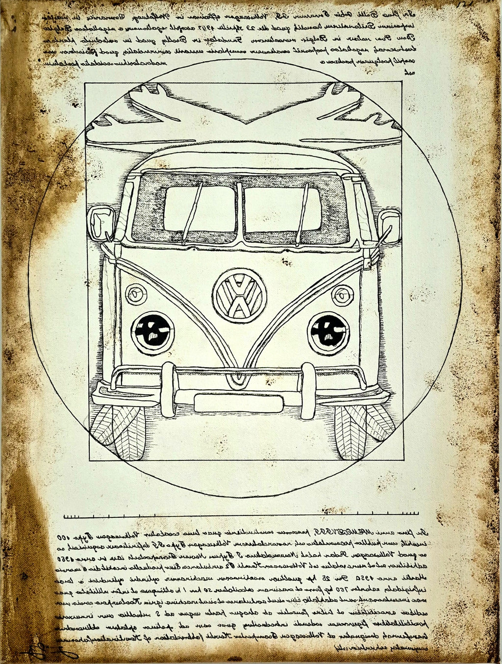 Vitruvian Kombi - Fine Art Reprints